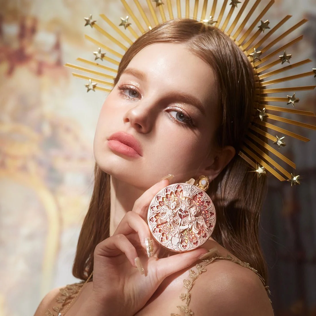 هايلايتر ليتل اينجل فلاور نوز | Flower knows Little Angel Embossed Highlighter - Image 3
