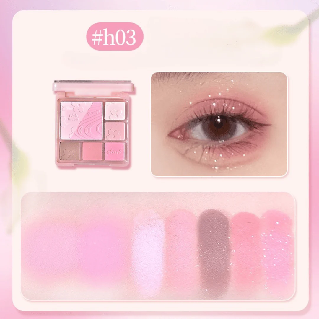 باليت ظلال عيون هولدلايف | HOLDLIVE Pink Mist Dream Blush Eyeshadow Palette - Image 3