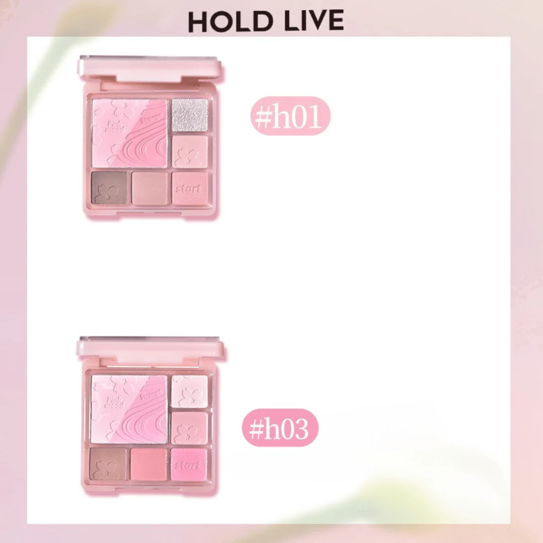 باليت ظلال عيون هولدلايف | HOLDLIVE Pink Mist Dream Blush Eyeshadow Palette - Image 4
