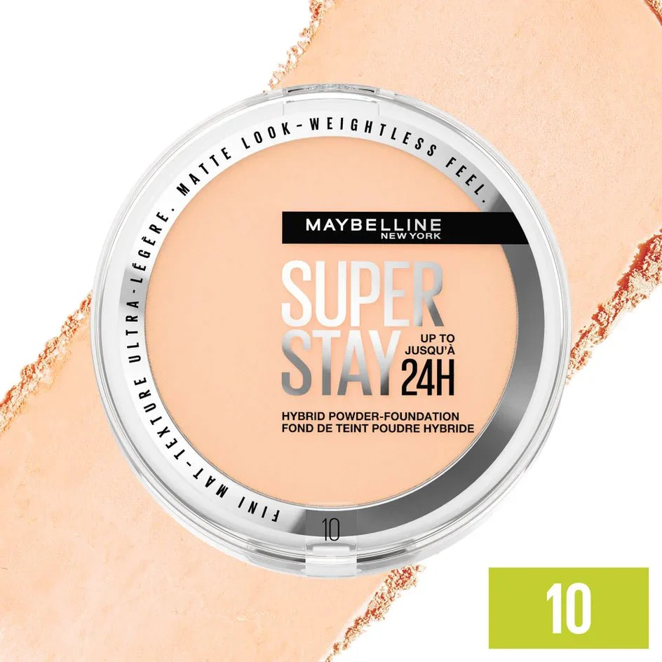 فاونديشن باودر سوبر ستاي مايبلين درجة 10 | Maybelline superstay hybrid powder foundation 10 - Image 3
