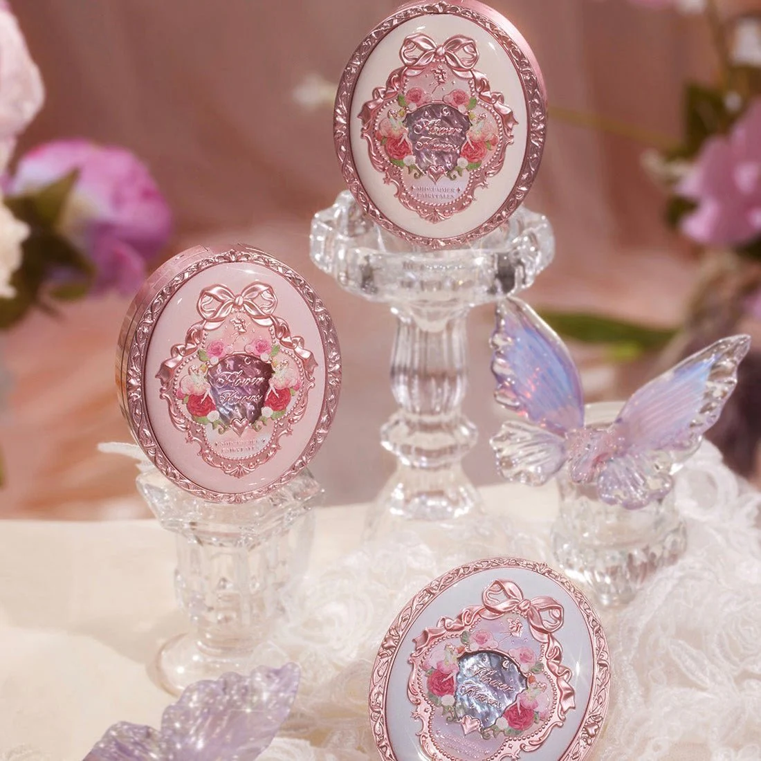 بلشر ميدسمر فلاور نوز | Flower Knows Midsummer Fairytales Collection Velvet Embossed Blush - Image 3