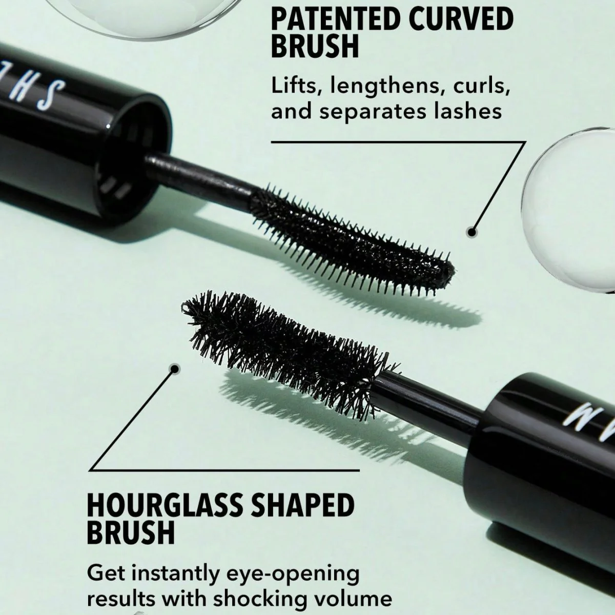 مسكارة واتربروف لتطويل وتكثيف الرموش شيكلام | Sheglam All in One Volume & Length Mascara Waterproof - Image 3