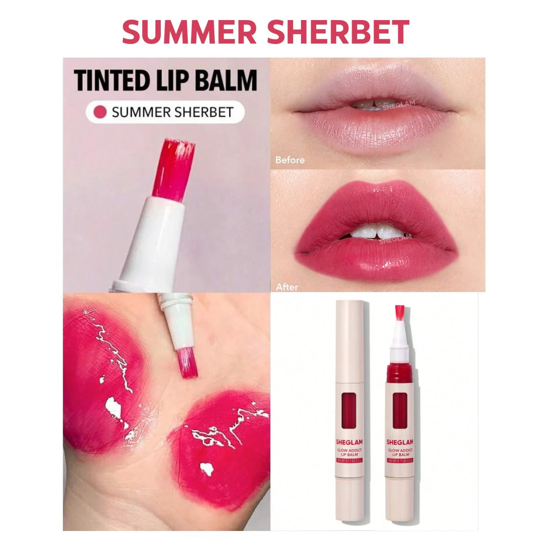 تنت مرطب للشفاه شيكلام | Sheglam Glow Addict Tinted Lip Balm - Image 3